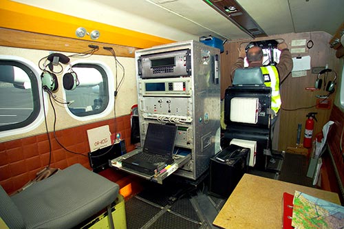 The equipment on board the aircraft.